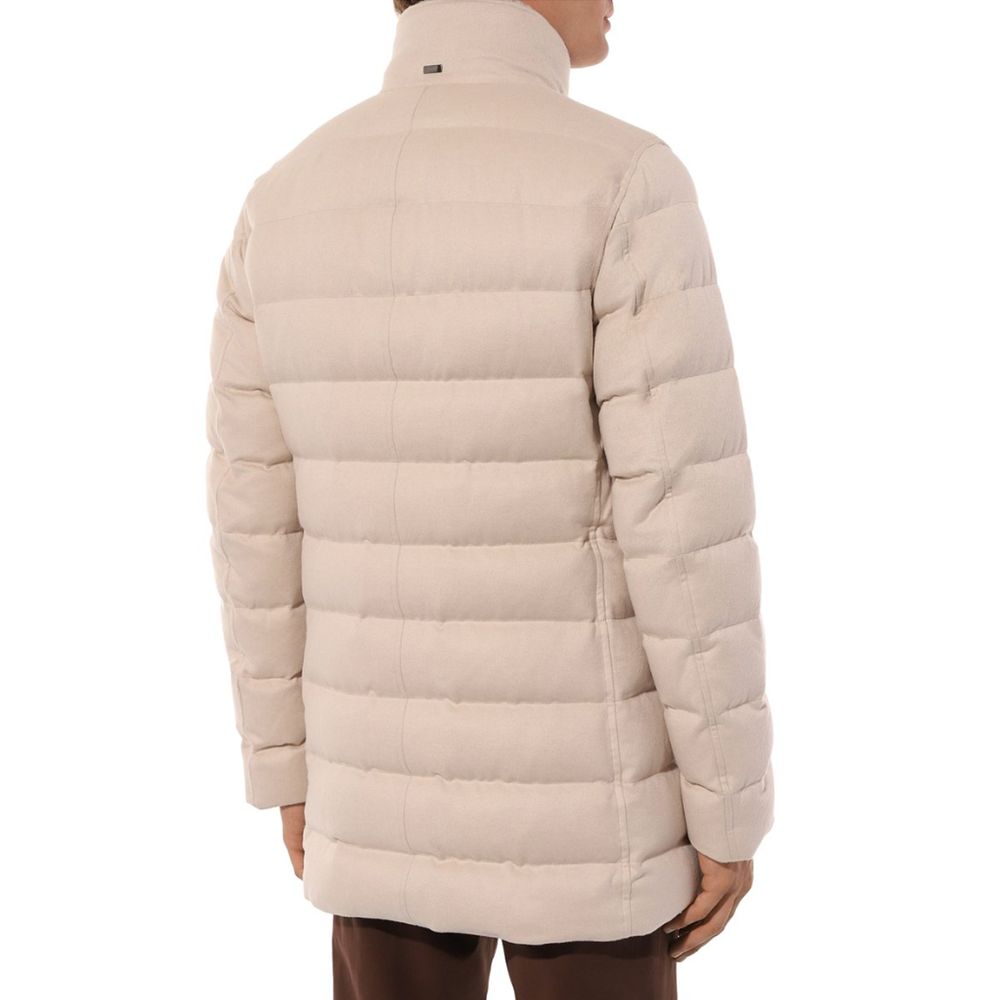 Beige Cashmere Men Jacket
