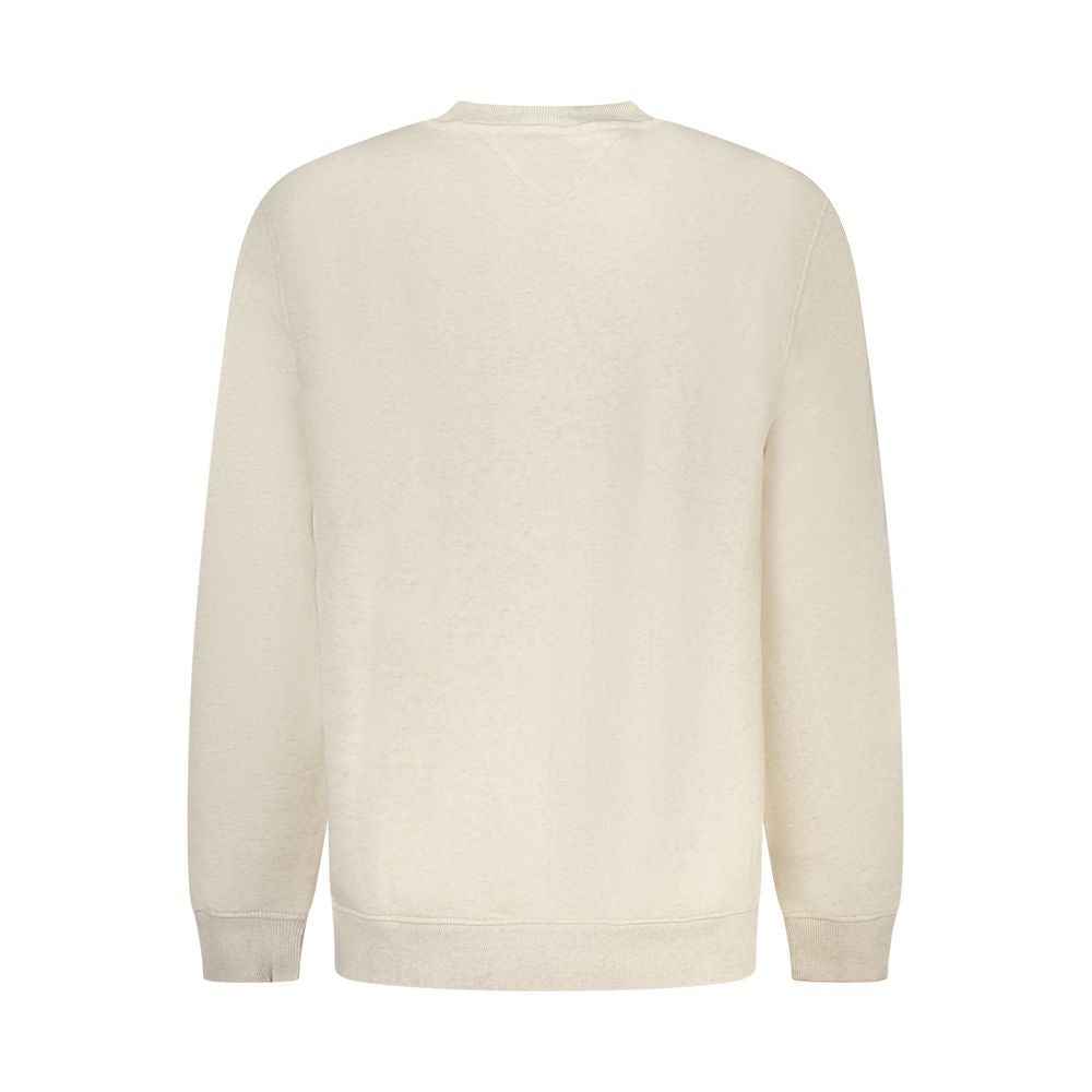 Beige Cotton Men Sweater
