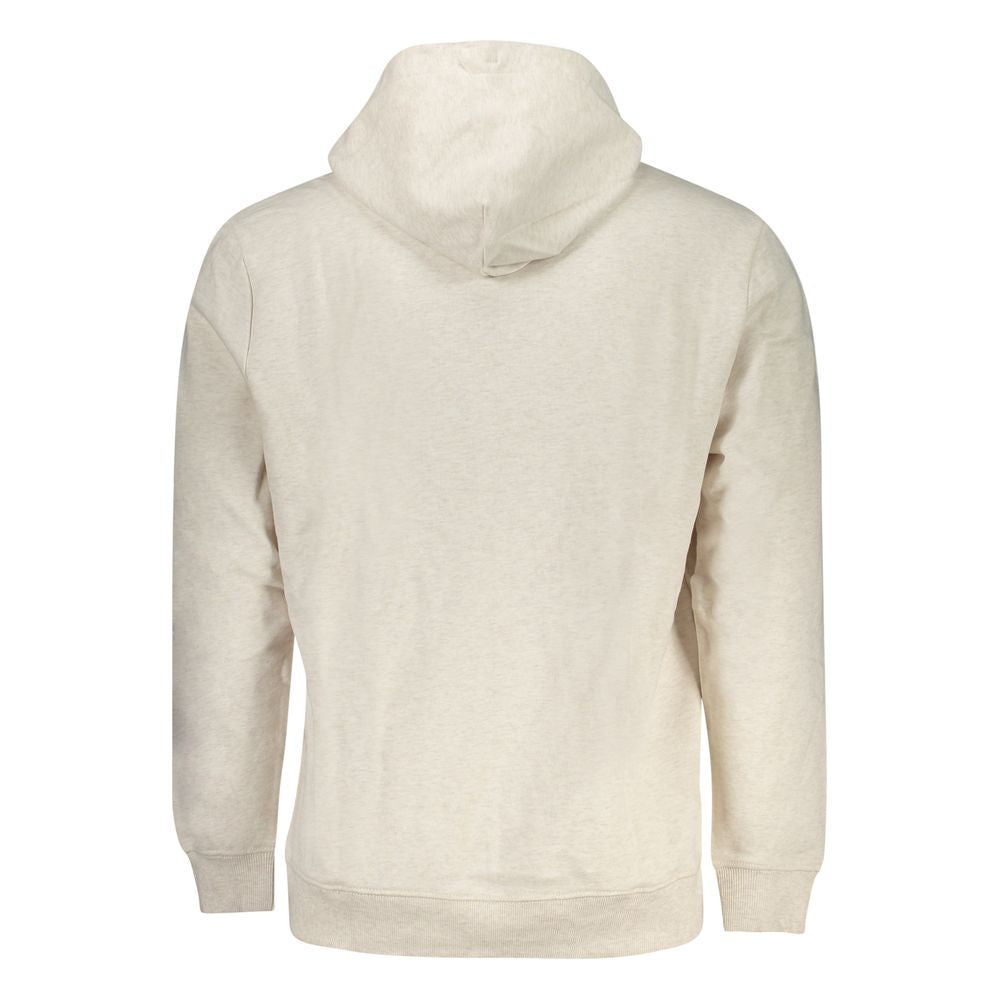 Beige Cotton Men Sweater