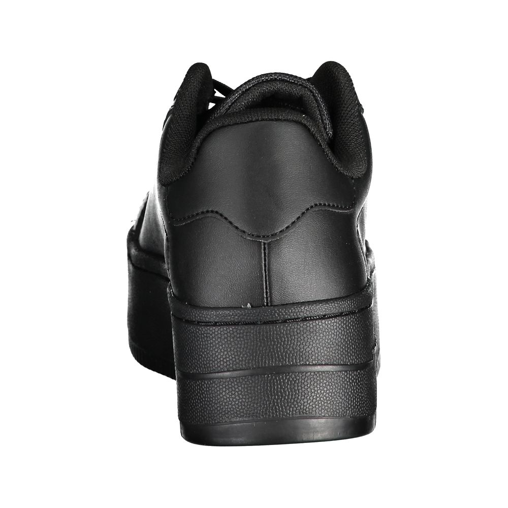 Black Polyester Sneaker