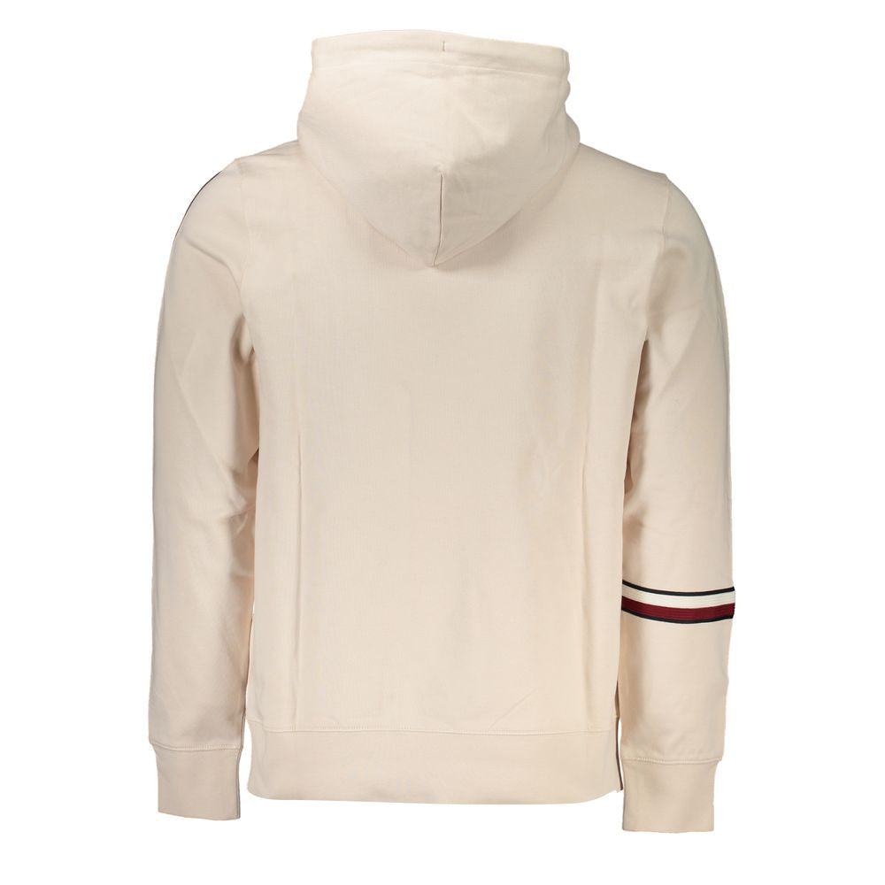 Beige Cotton Men Sweater
