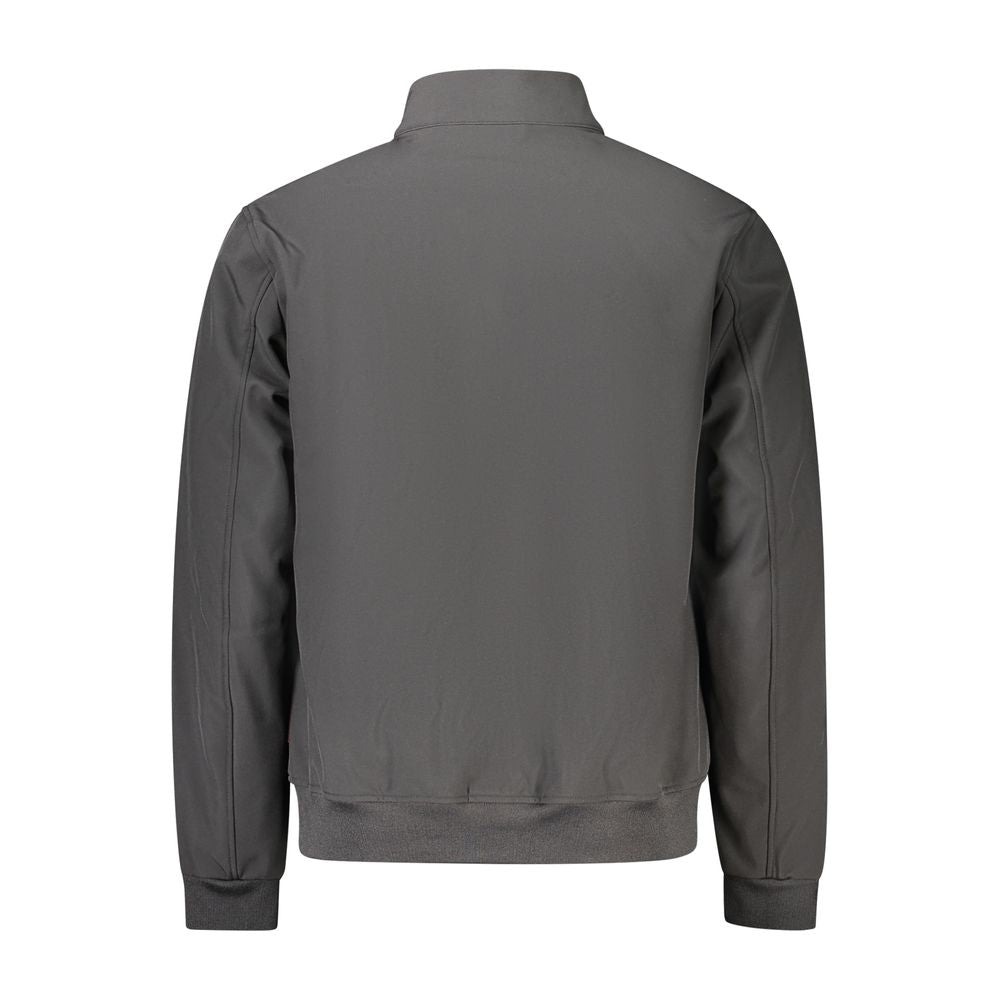 Black Polyester Men's Jacket