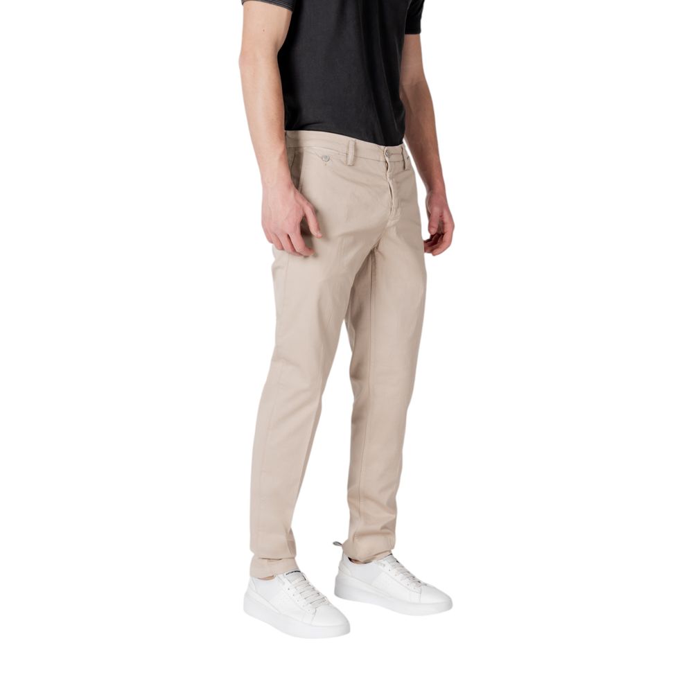 Beige Cotton Pant